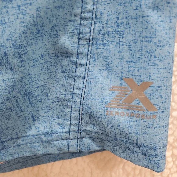 Zeroxposur Men's Medium Blue Pike Lightweight Swim Trunks Drawstring. - Picture 6 of 10